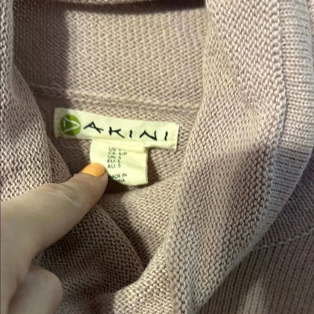 0030 Dakini Women's‎ Pink Cowl Neck Sweater